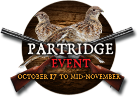 Partridge Event - October 17 to mid-november