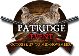 Patridge Event - October 17 to mid-november